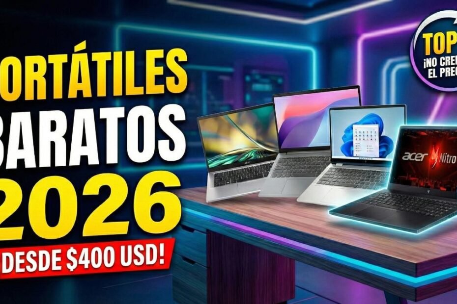 Los mejores portátiles baratos 2026 que puedes comprar 1 LAPTOPS BARATAS
